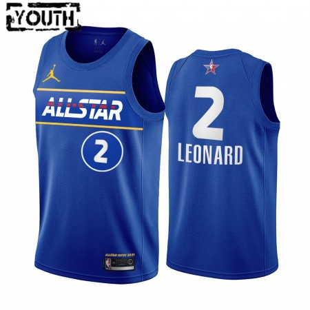 Kinder NBA LA Clippers Trikot Kawhi Leonard 2 2021 All-Star Jordan Brand Blau Swingman